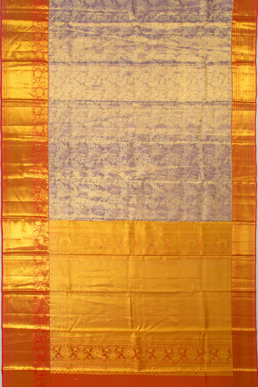 Taranga Kanchi Silk Brocade Lavender Saree