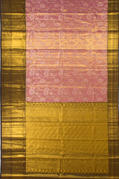 Taranga Kanchi Silk Tissue Brocade Pink Saree