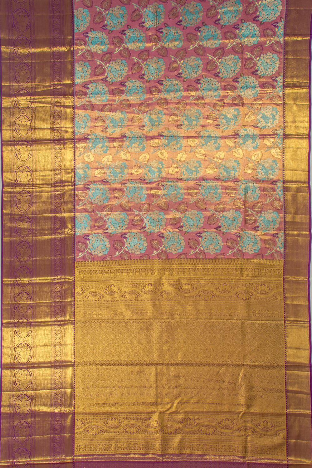 Taranga Kanchi Silk Tissue Brocade Pink Saree