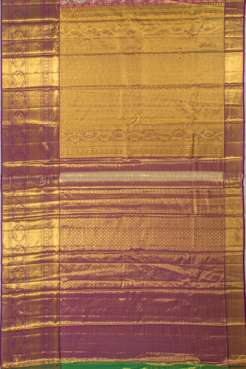 Taranga Kanchi Silk Tissue Brocade Pink Saree