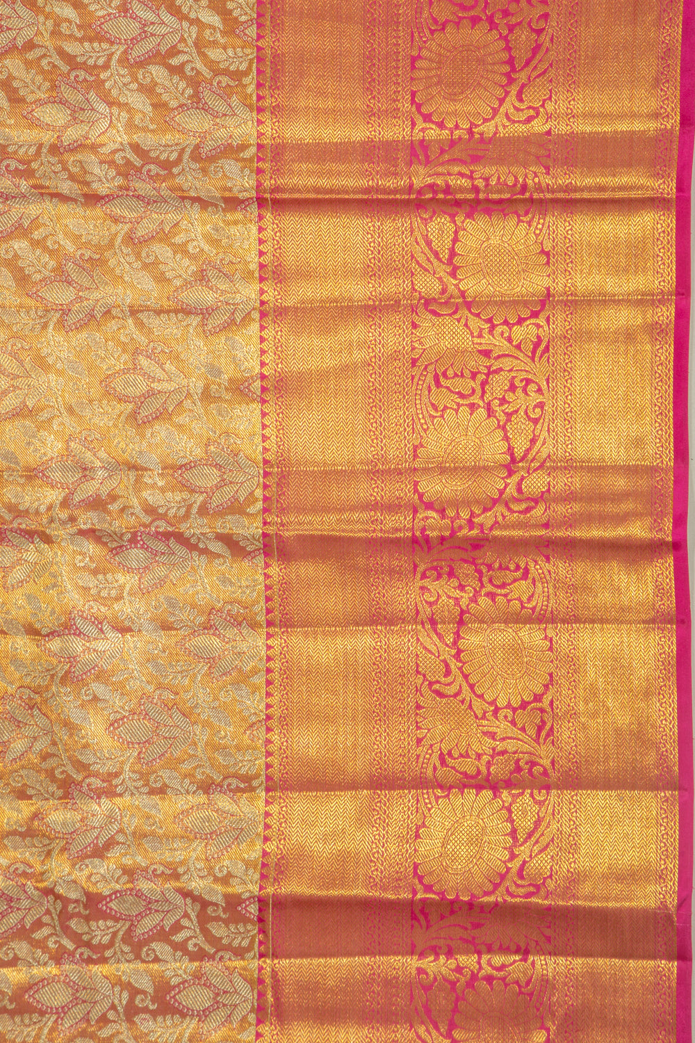 Taranga Kanchi Silk Brocade Pink Saree