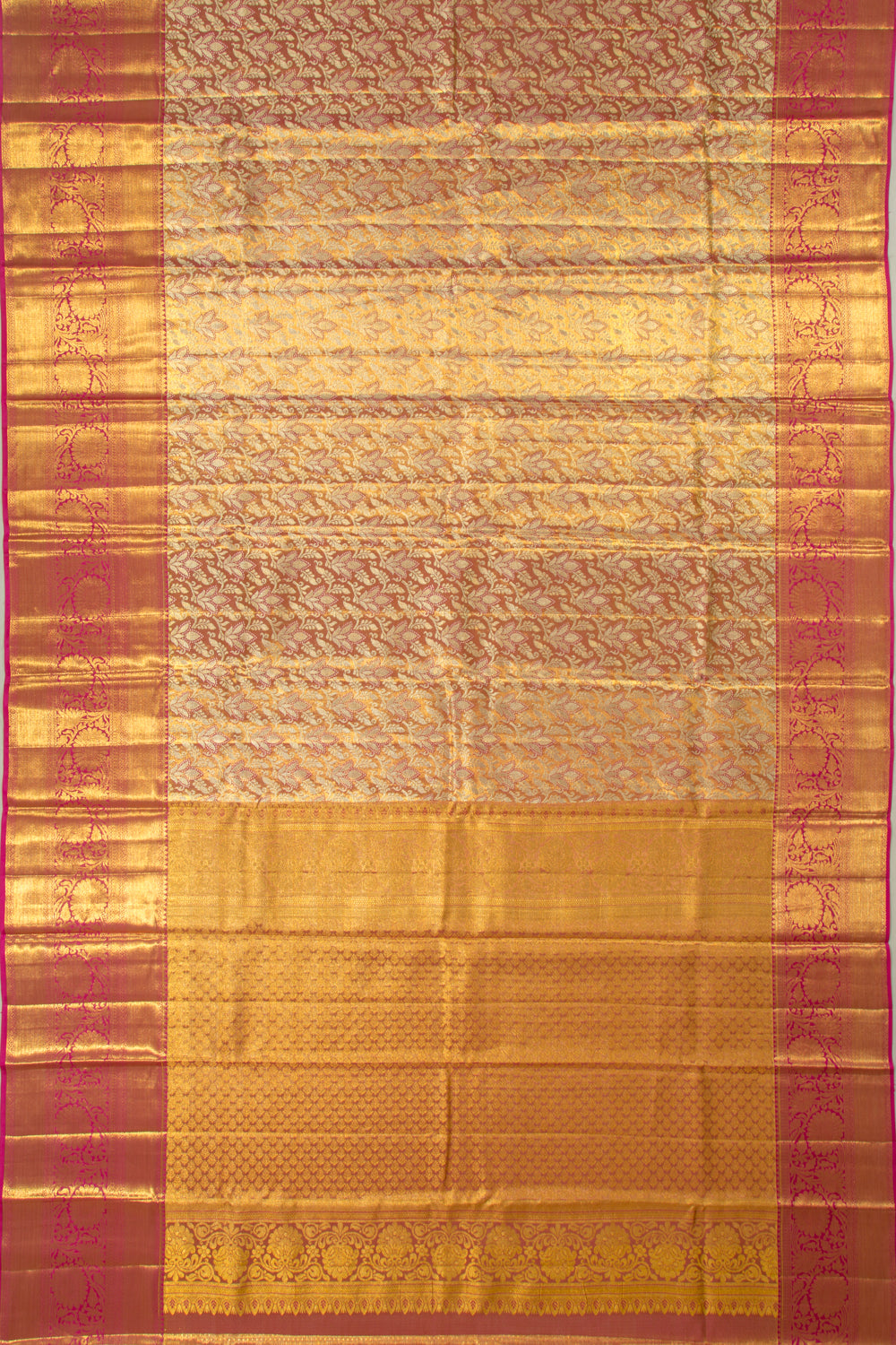 Taranga Kanchi Silk Brocade Pink Saree