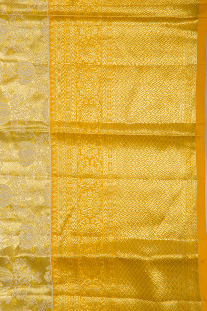 Taranga Kanchi Silk Tissue Jaal Gold Saree