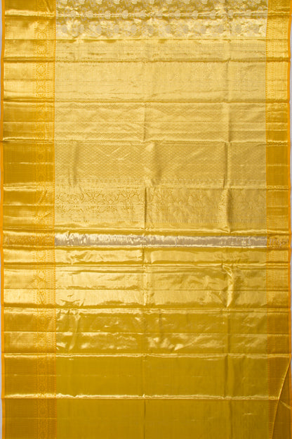 Taranga Kanchi Silk Tissue Jaal Gold Saree