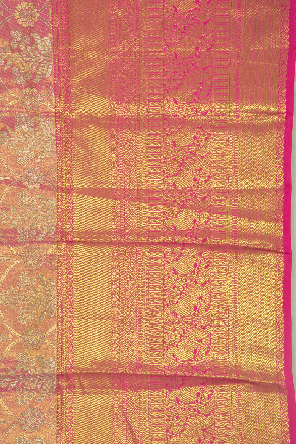 Taranga Kanchi Silk Tissue Brocade Pink Saree