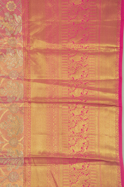 Taranga Kanchi Silk Tissue Brocade Pink Saree