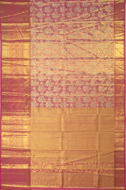Taranga Kanchi Silk Tissue Brocade Pink Saree