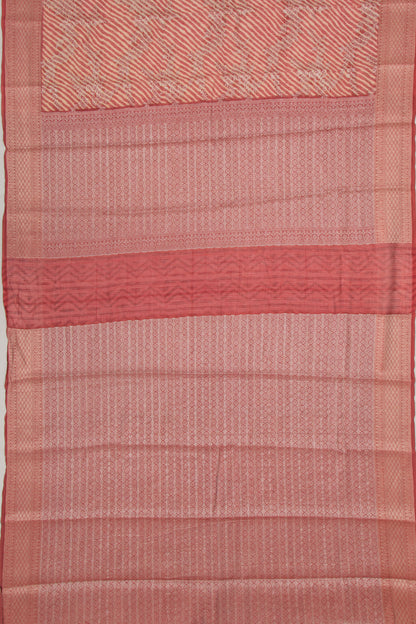 Soft Kota Silk Brocade Maroon Saree