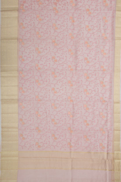 Kota Soft Silk Embroidery Lavender Saree