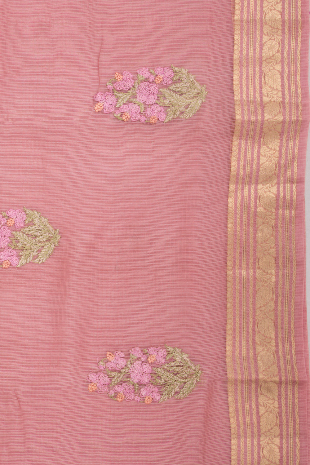 Kota Soft Silk Embroidery Lilac Saree