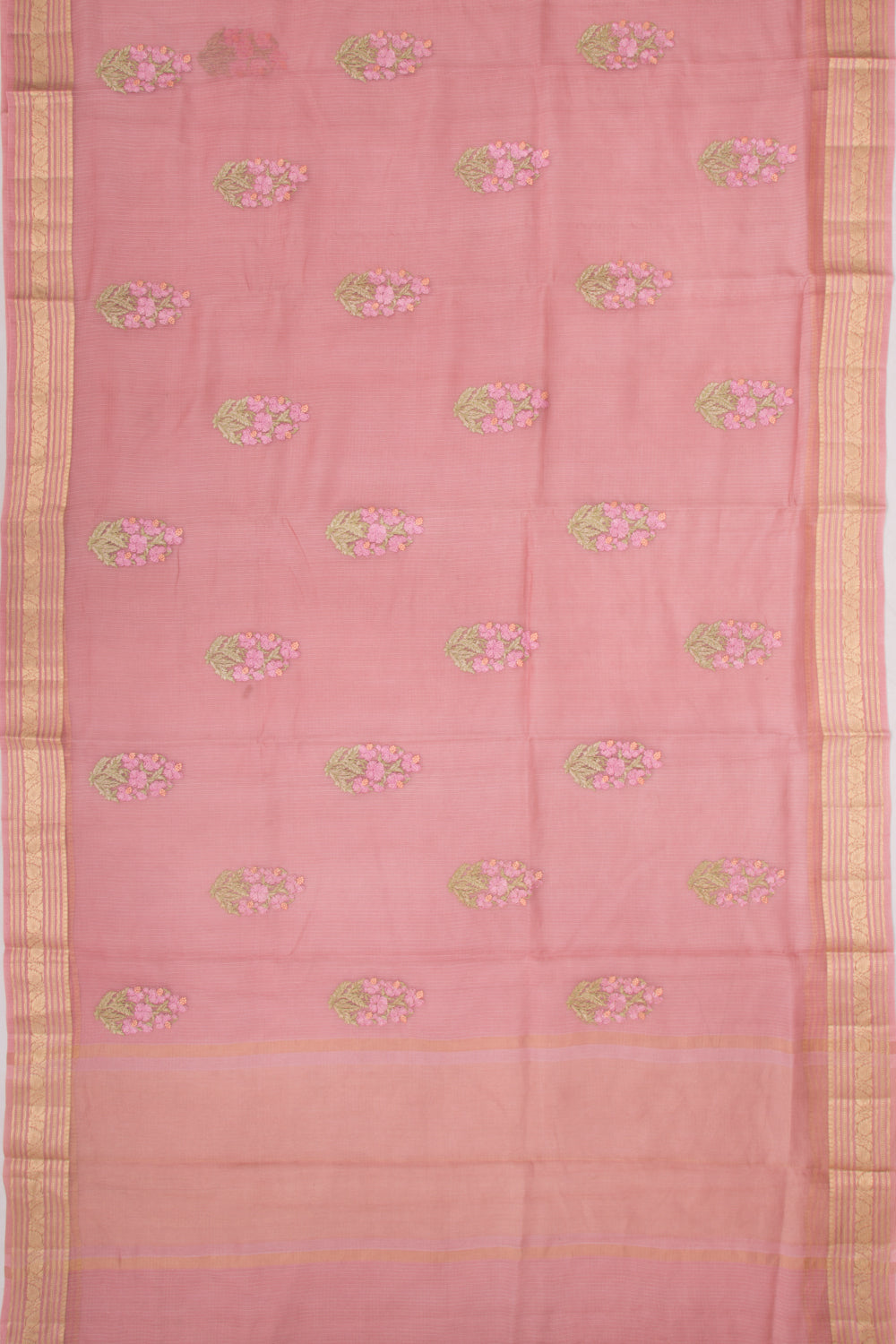Kota Soft Silk Embroidery Lilac Saree