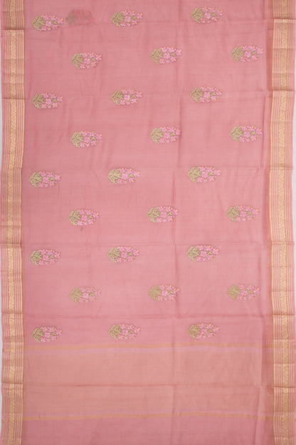 Kota Soft Silk Embroidery Lilac Saree