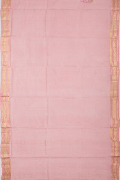 Kota Soft Silk Embroidery Lilac Saree