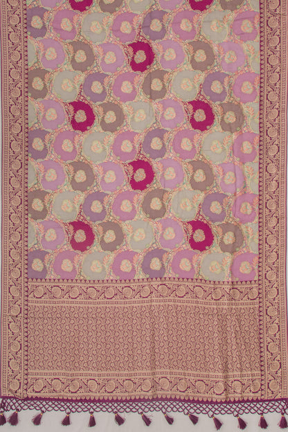 Goli Silk Brocade Multicolour Saree