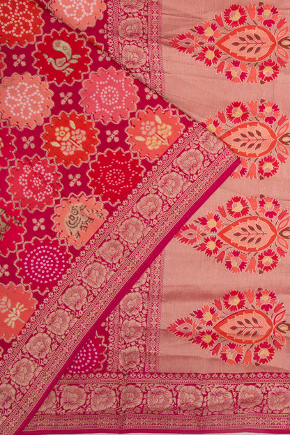 Goli Silk Brocade Multicolour Saree