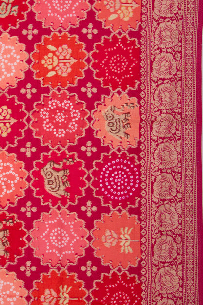 Goli Silk Brocade Multicolour Saree