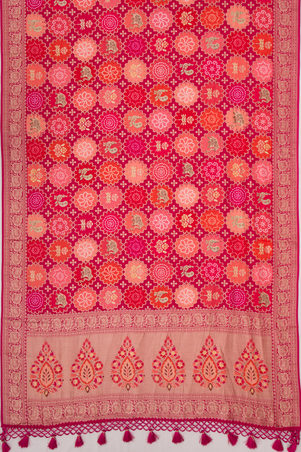 Goli Silk Brocade Multicolour Saree