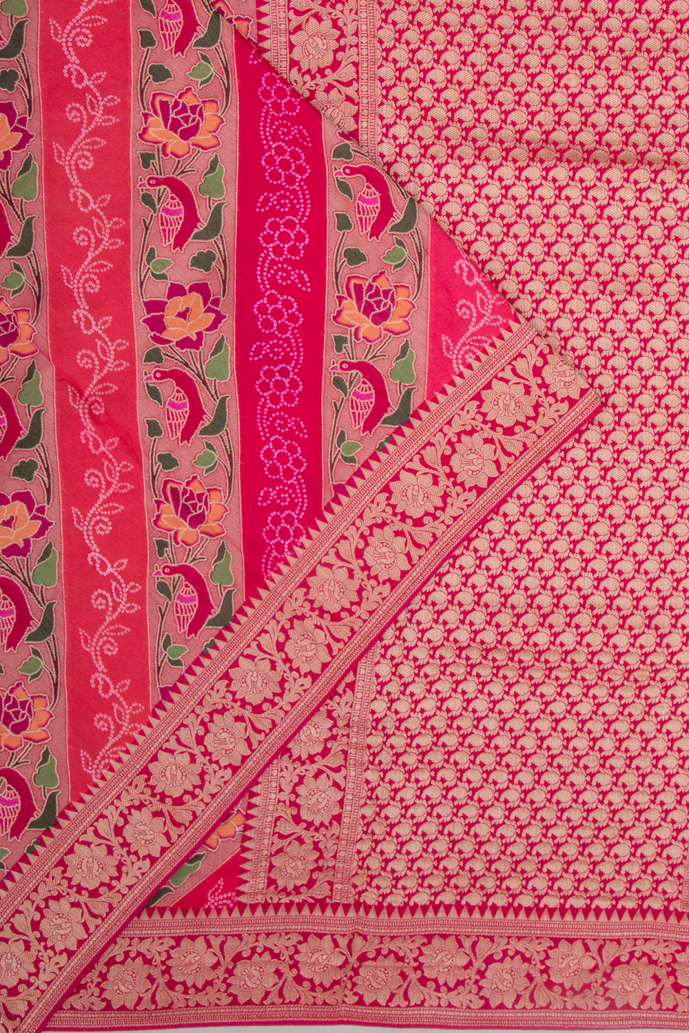 Goli Silk Brocade Pink Saree
