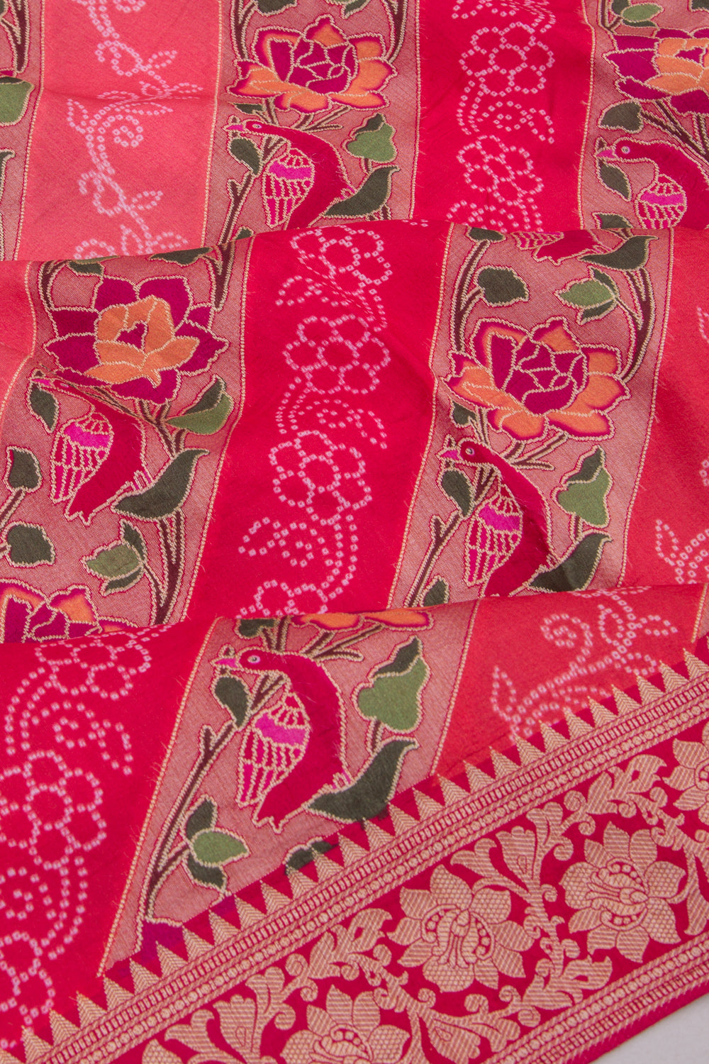 Goli Silk Brocade Pink Saree