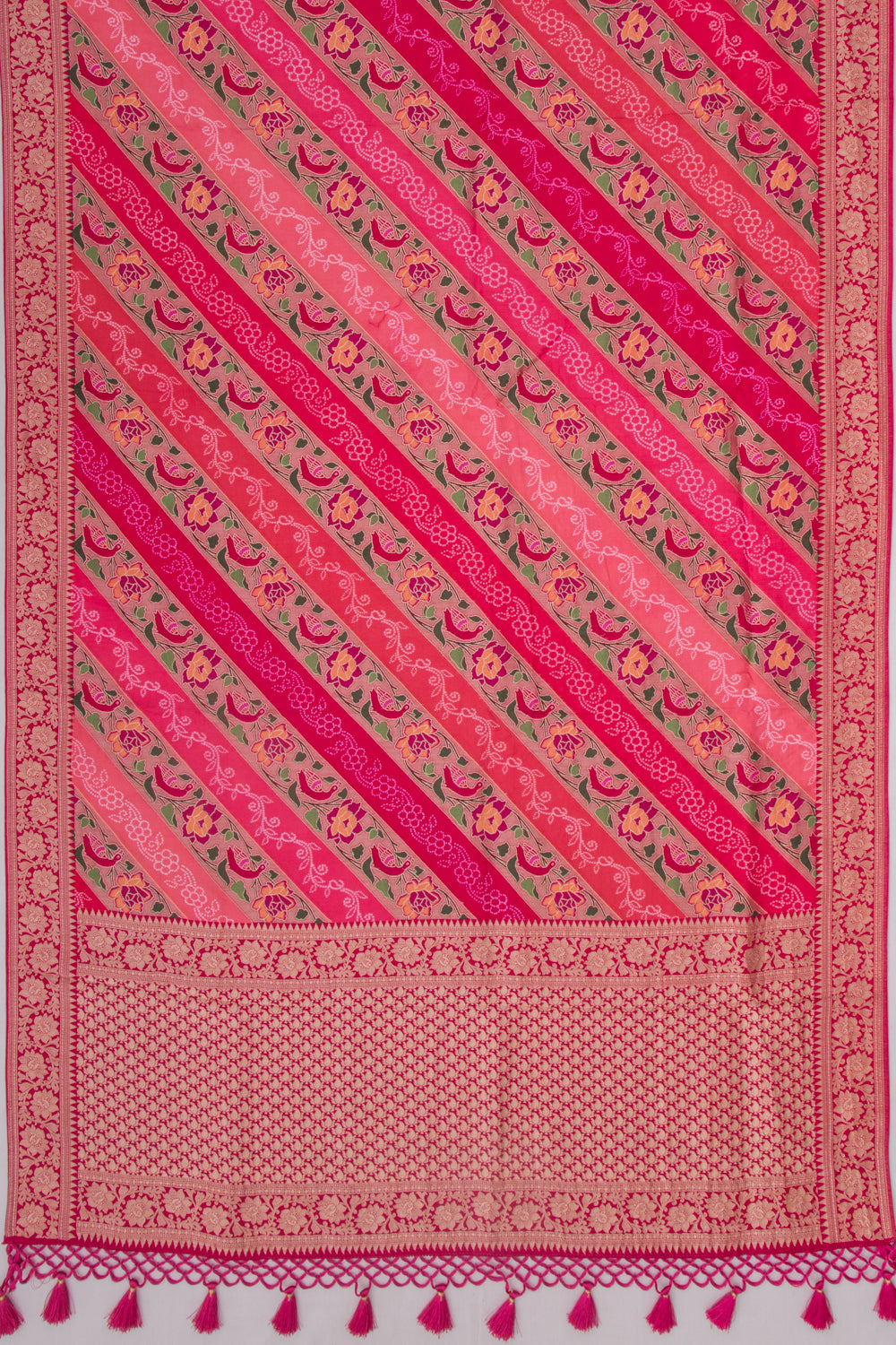 Goli Silk Brocade Pink Saree