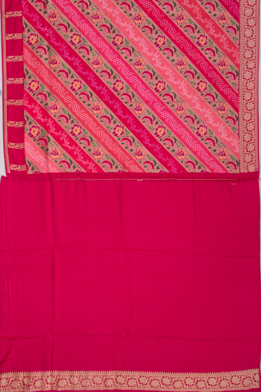 Goli Silk Brocade Pink Saree