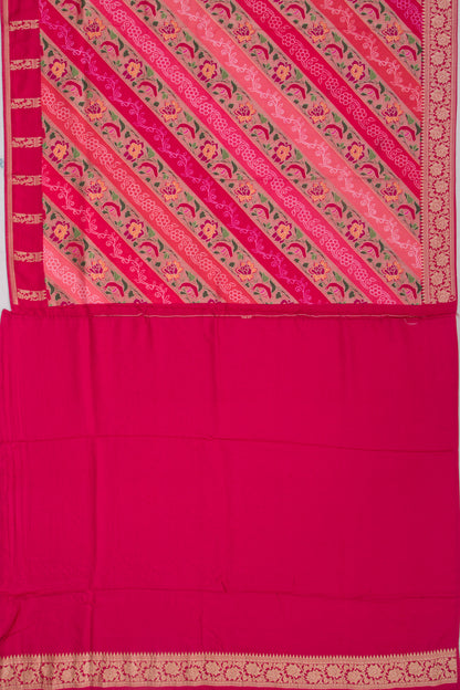 Goli Silk Brocade Pink Saree