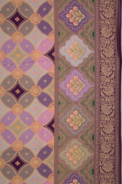 Goli Silk Brocade Multicolour Saree