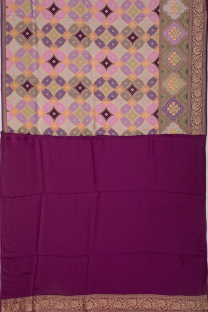 Goli Silk Brocade Multicolour Saree