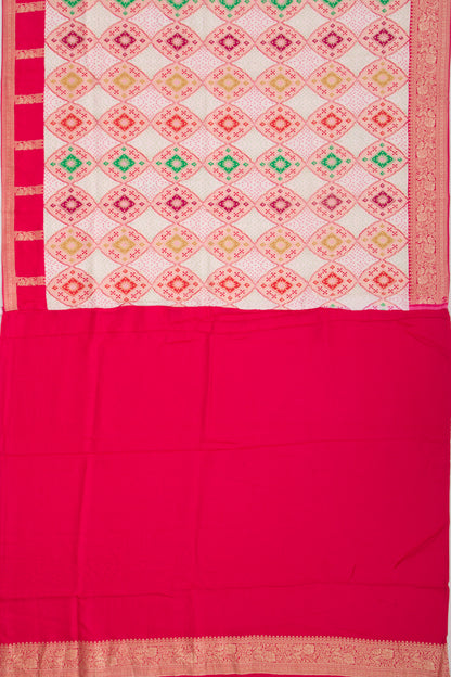 Goli Silk Brocade Pastel Pink Saree