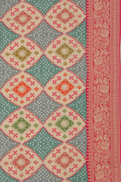 Goli Silk Brocade Multicolour Saree