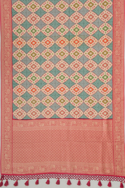 Goli Silk Brocade Multicolour Saree