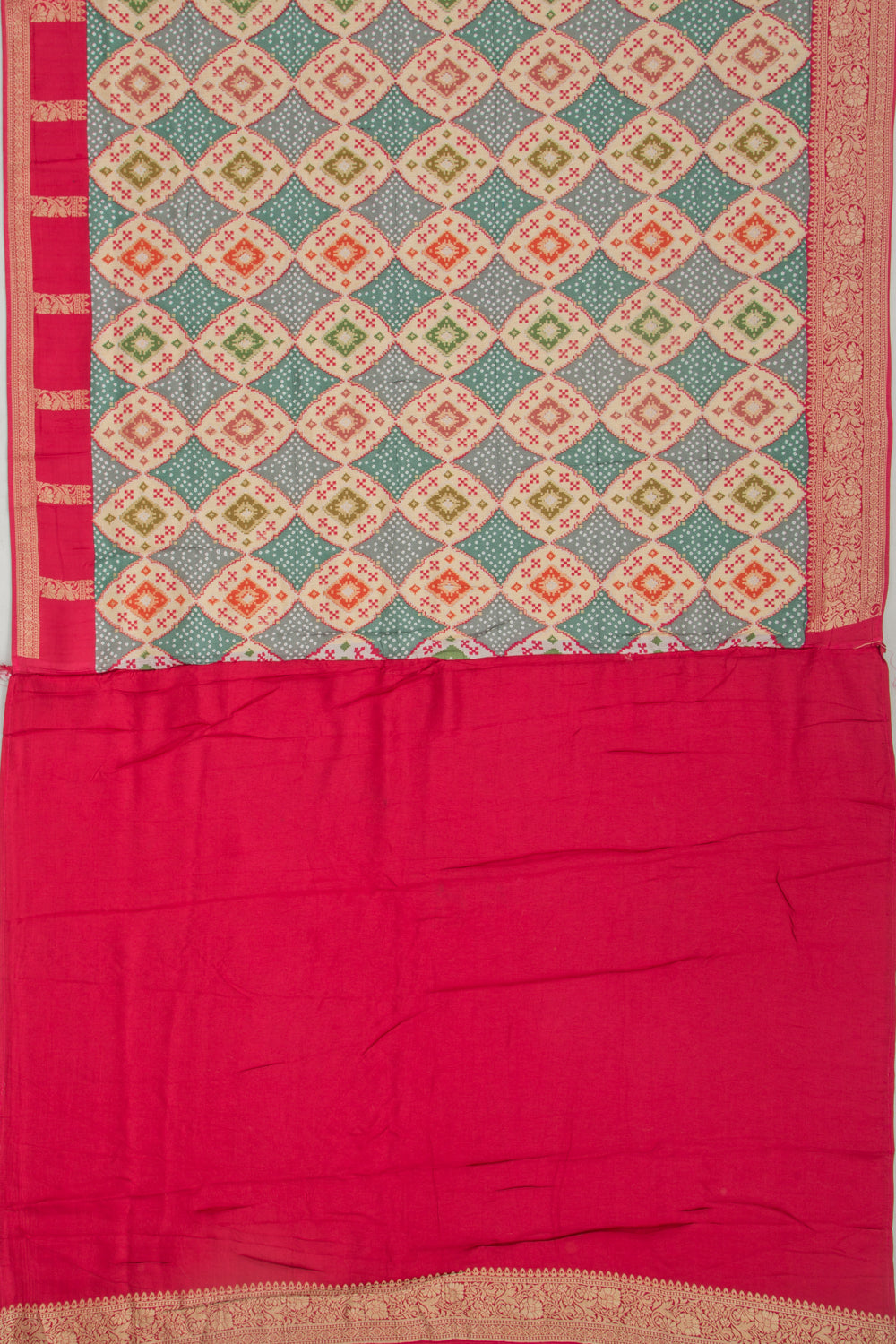 Goli Silk Brocade Multicolour Saree