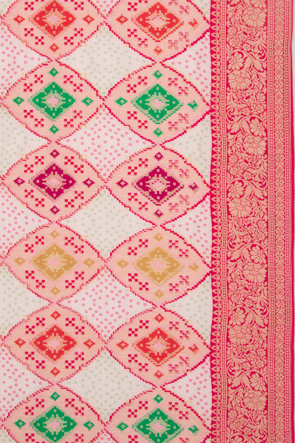 Goli Silk Brocade Pastel Pink Saree