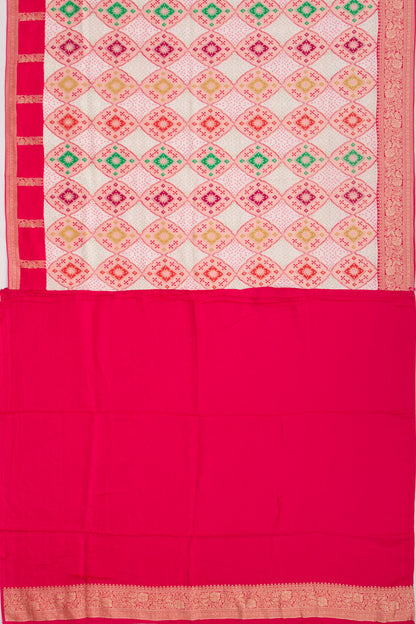 Goli Silk Brocade Pastel Pink Saree