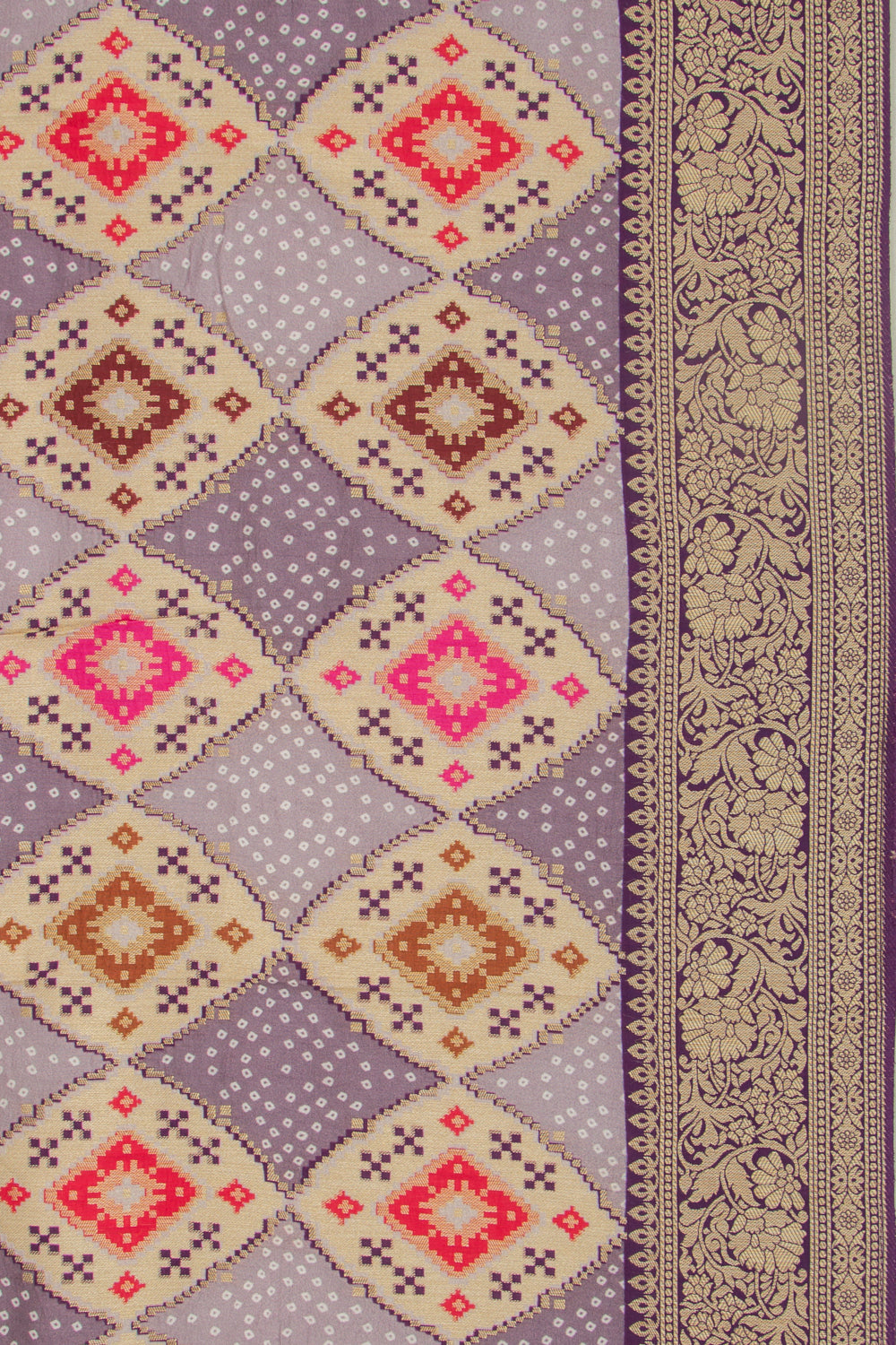 Goli Silk Brocade Multicolour Saree