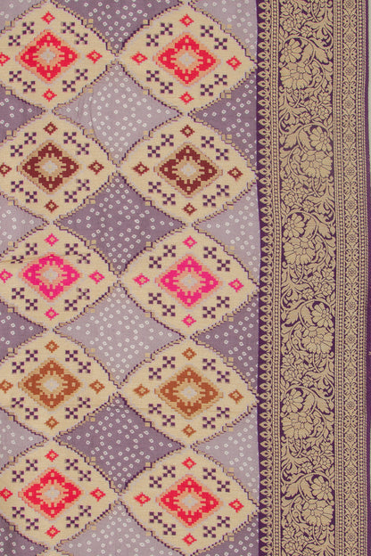 Goli Silk Brocade Multicolour Saree