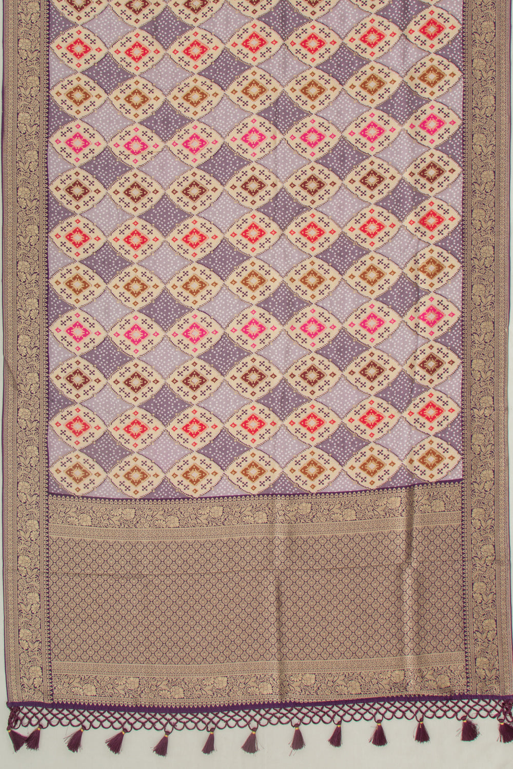 Goli Silk Brocade Multicolour Saree