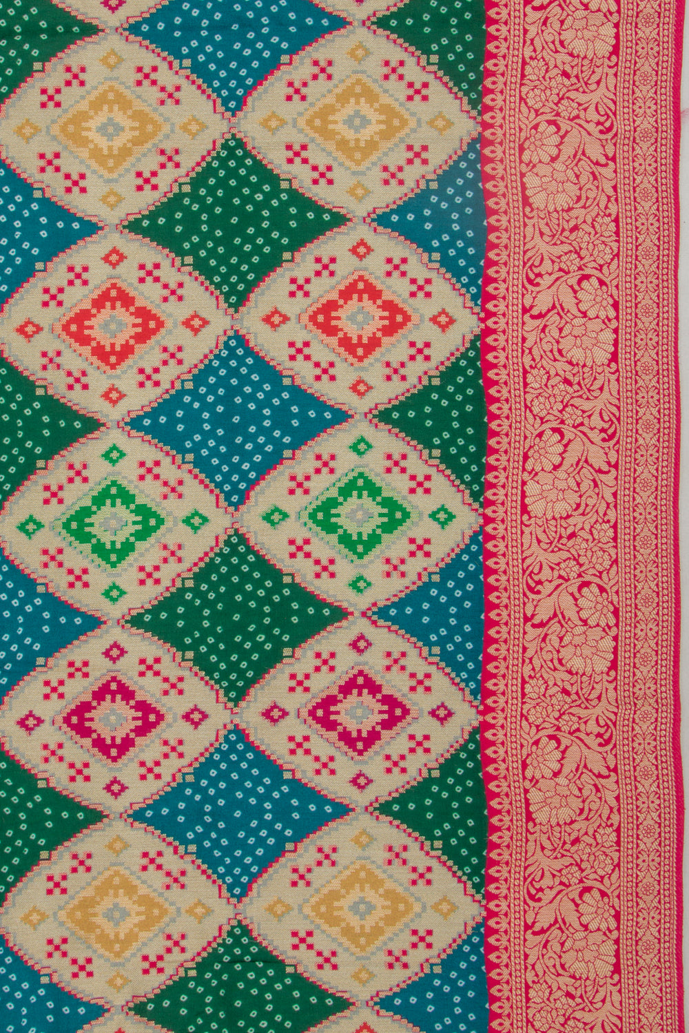 Goli Silk Brocade Multicolour Saree