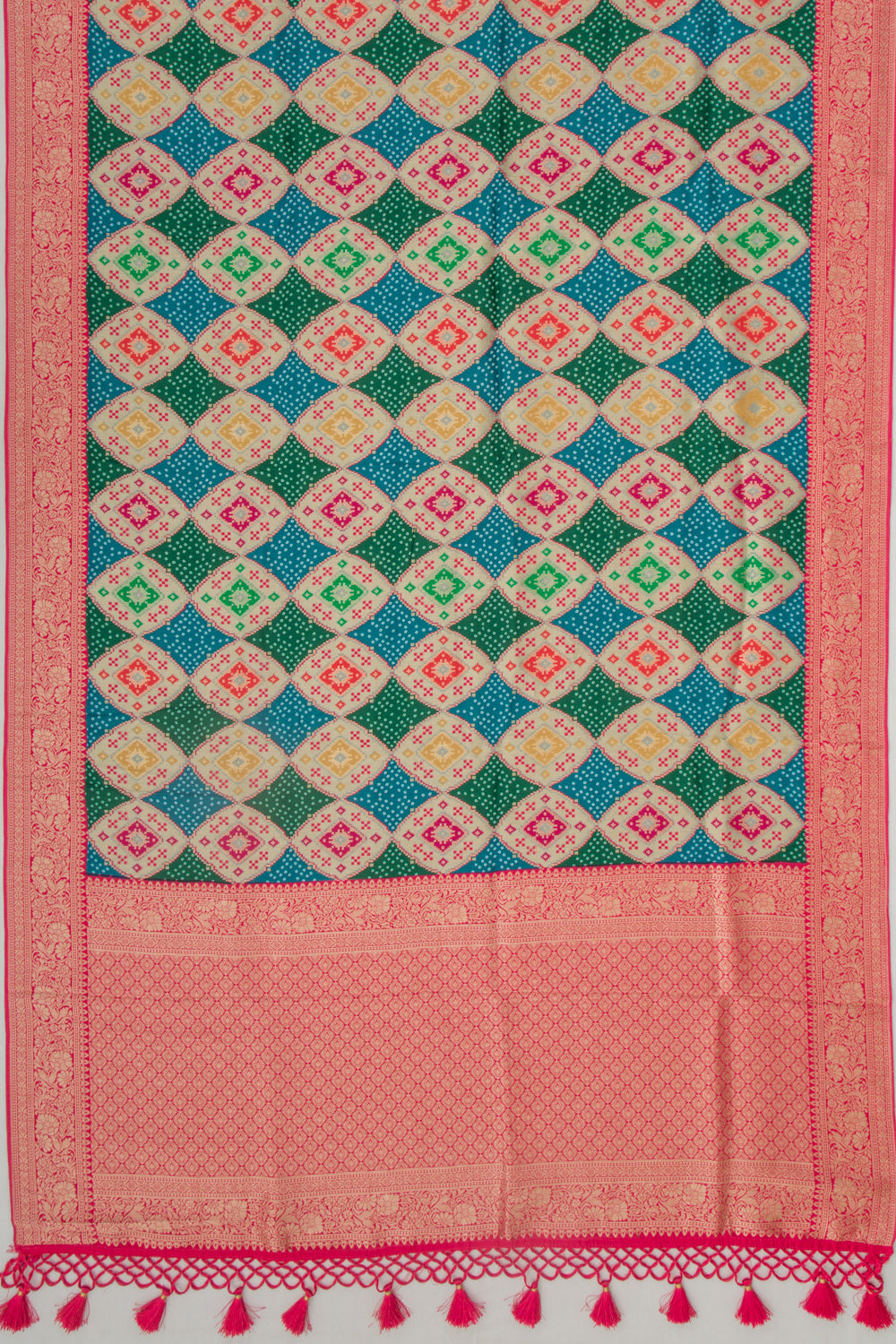 Goli Silk Brocade Multicolour Saree