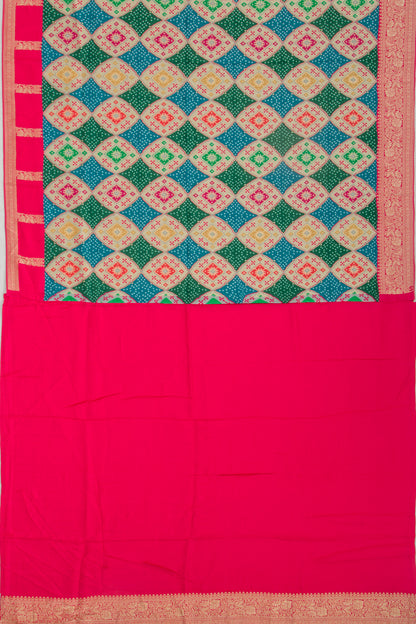 Goli Silk Brocade Multicolour Saree