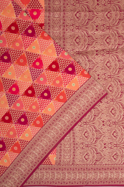 Goli Silk Brocade Multicolour Saree