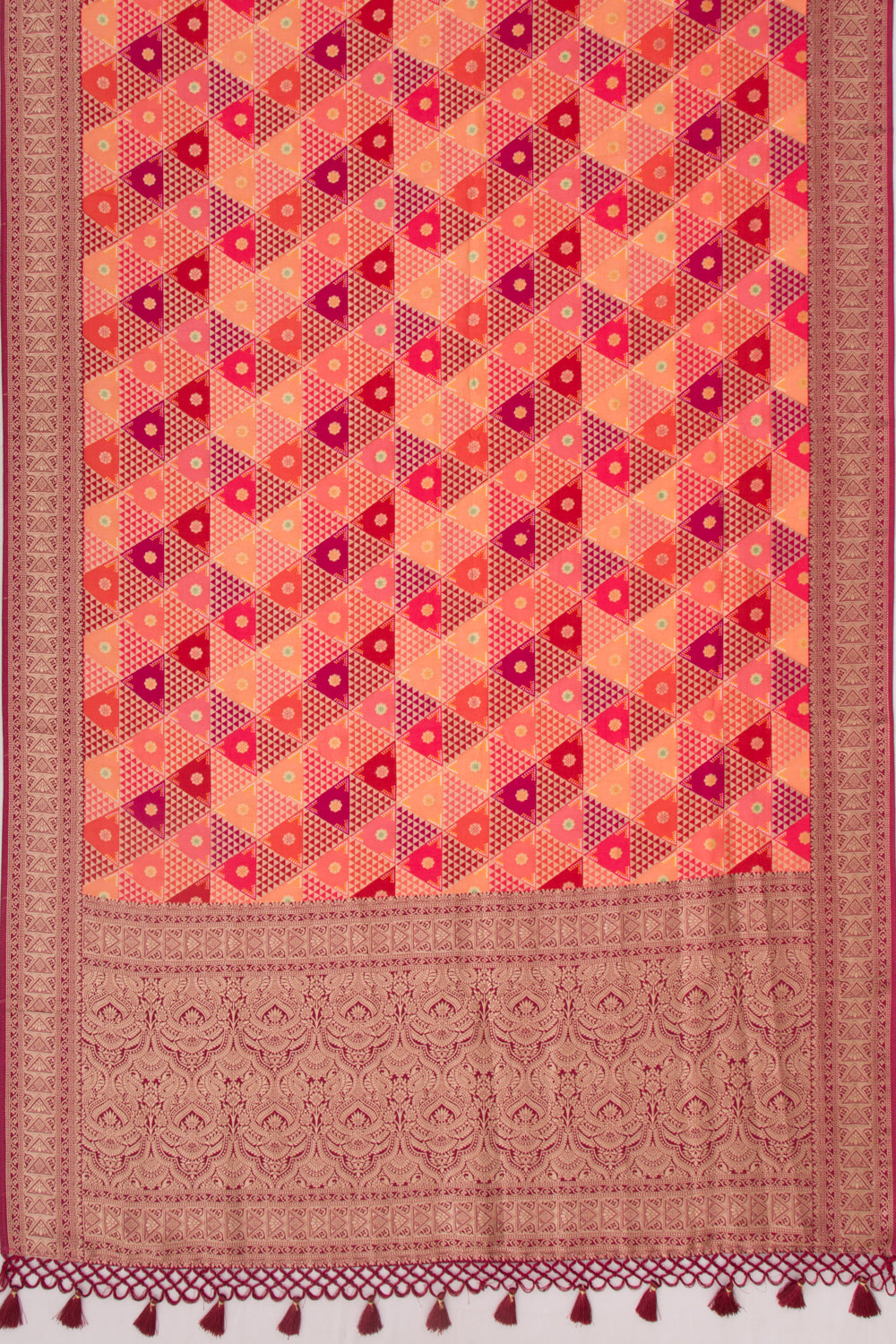 Goli Silk Brocade Multicolour Saree