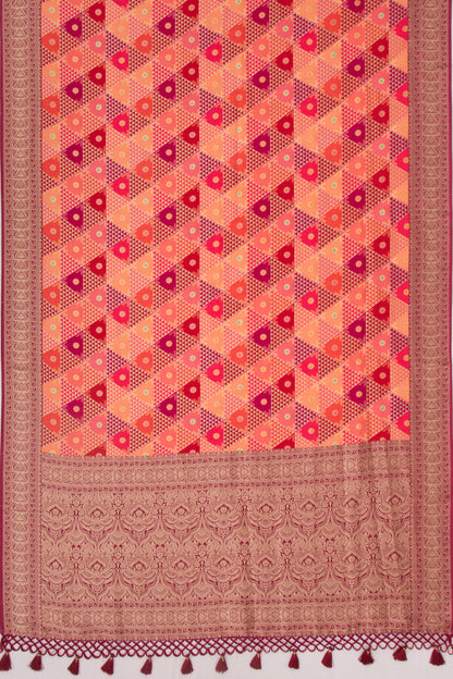 Goli Silk Brocade Multicolour Saree