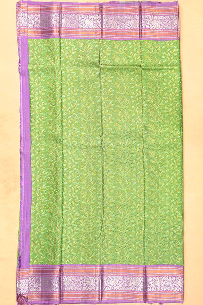 Kanchipuram Silk Brocade Green Saree