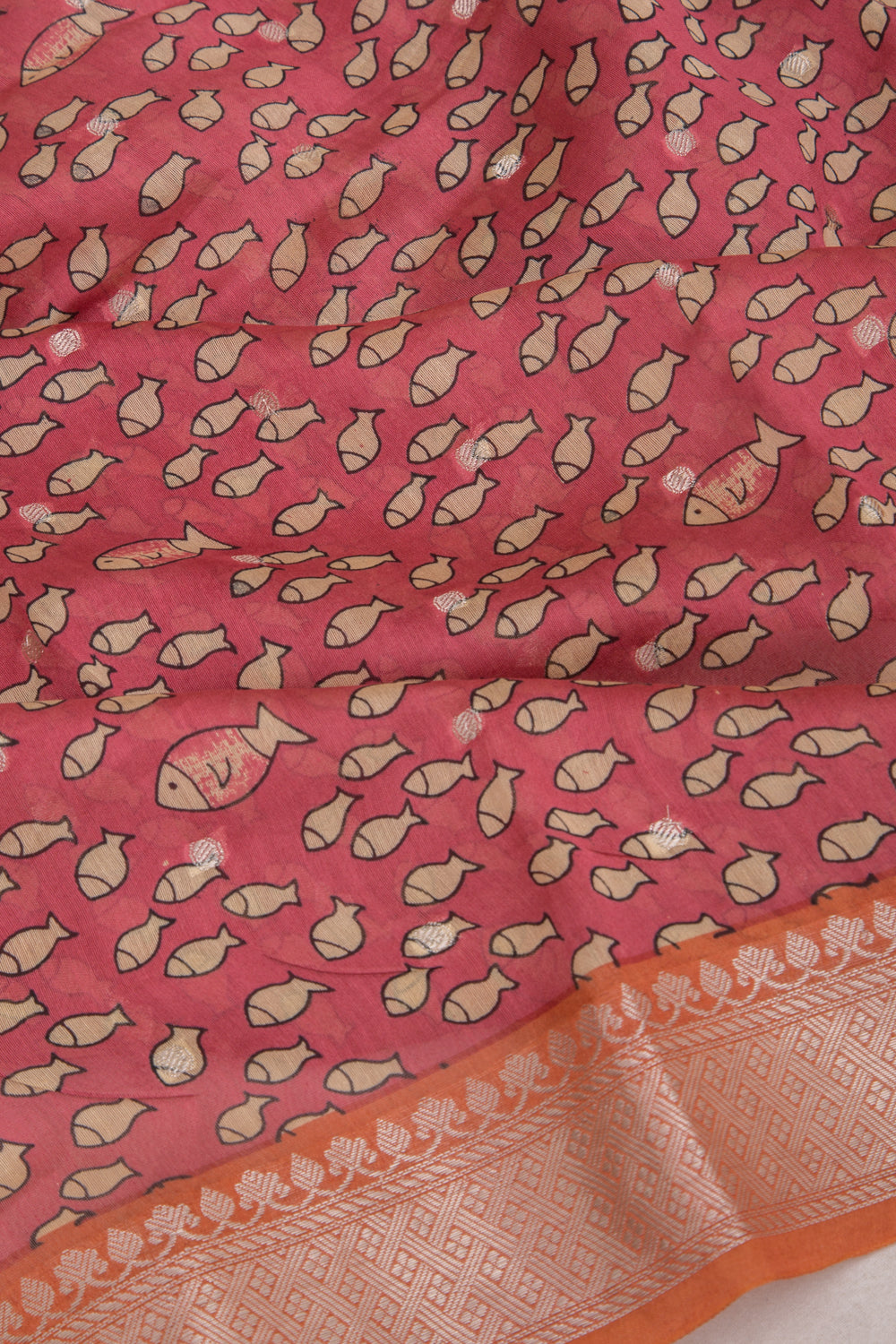 Chanderi Soft Silk Printed Purple Saree