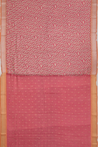 Chanderi Soft Silk Printed Purple Saree