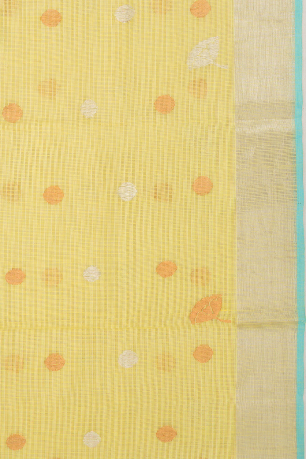 Kota Silk Butta Yellow Saree