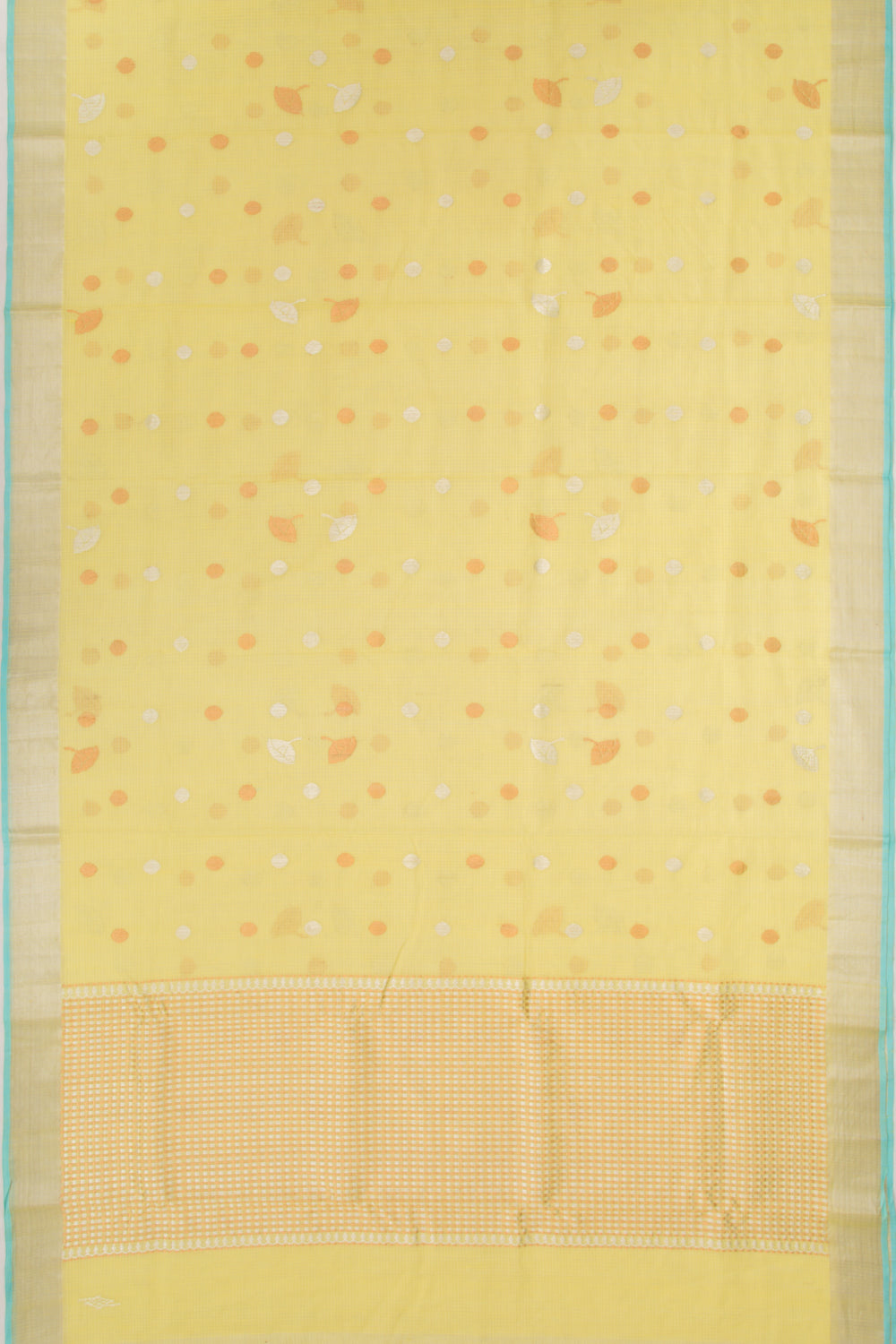 Kota Silk Butta Yellow Saree