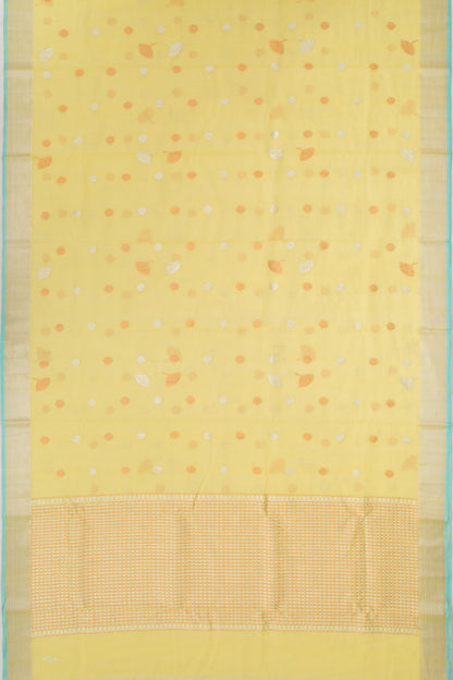 Kota Silk Butta Yellow Saree