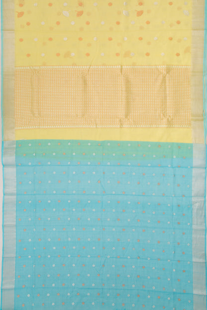 Kota Silk Butta Yellow Saree